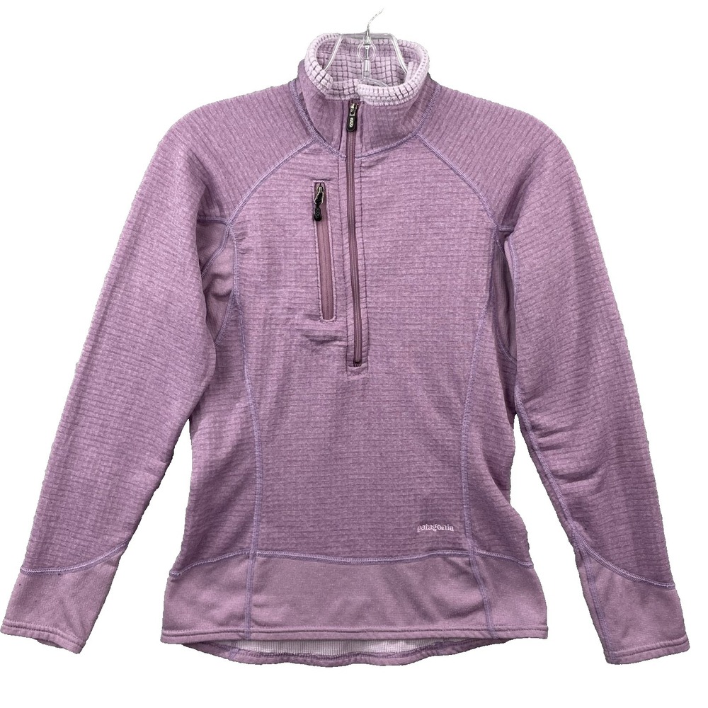 VTG Patagonia R Regulator Fleece Jacket Women's XS‎ 1/4 Waffle Pullover Gorpcore